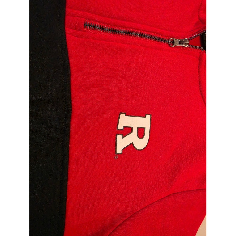 Colosseum Rutgers Scarlet Knights Womens L Hoodie Red Black 1/4 Zip COFZ30892S - Picture 3 of 11